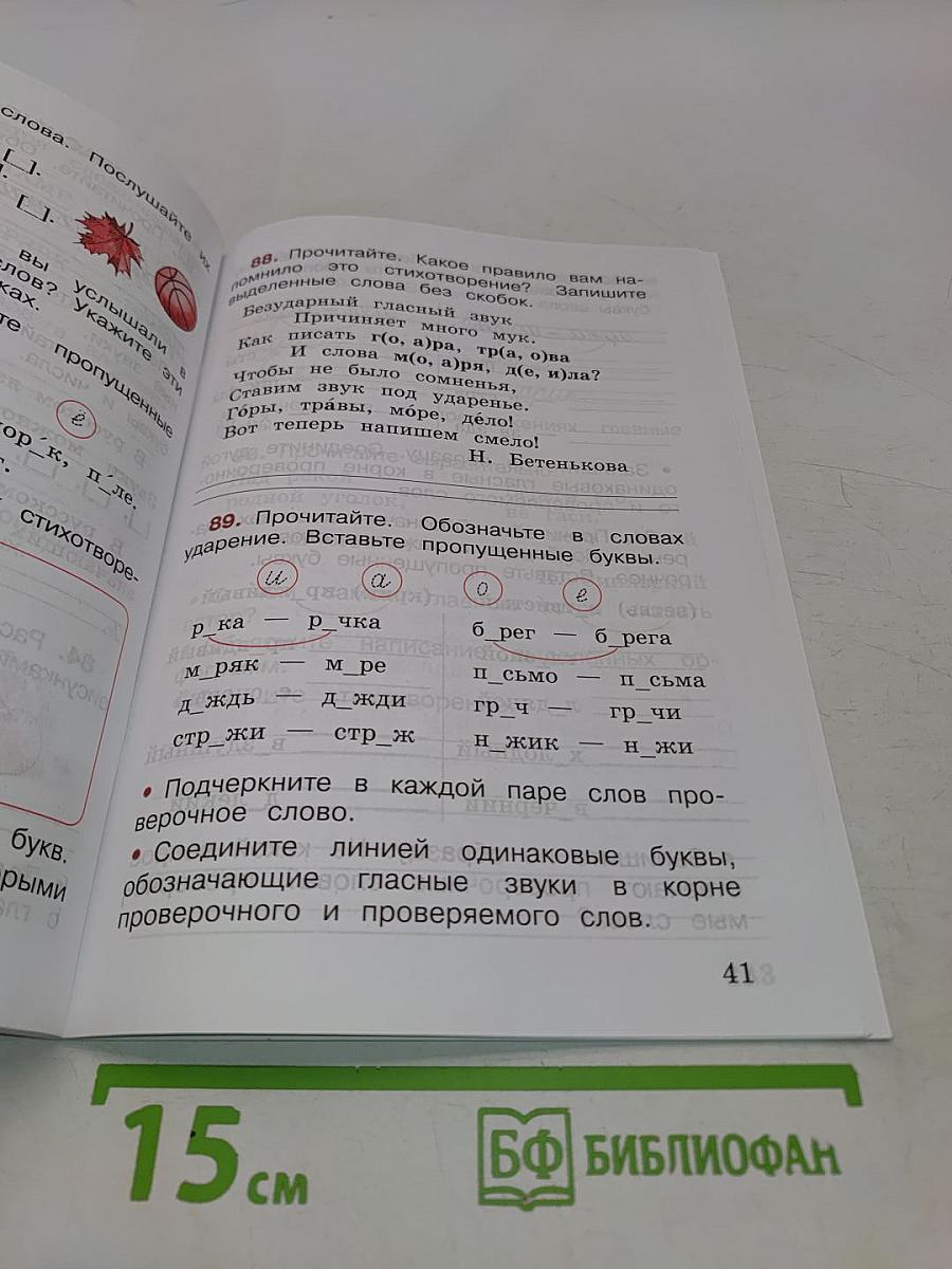 Русский язык. Рабочая тетрадь. 2 класс. Часть 1
