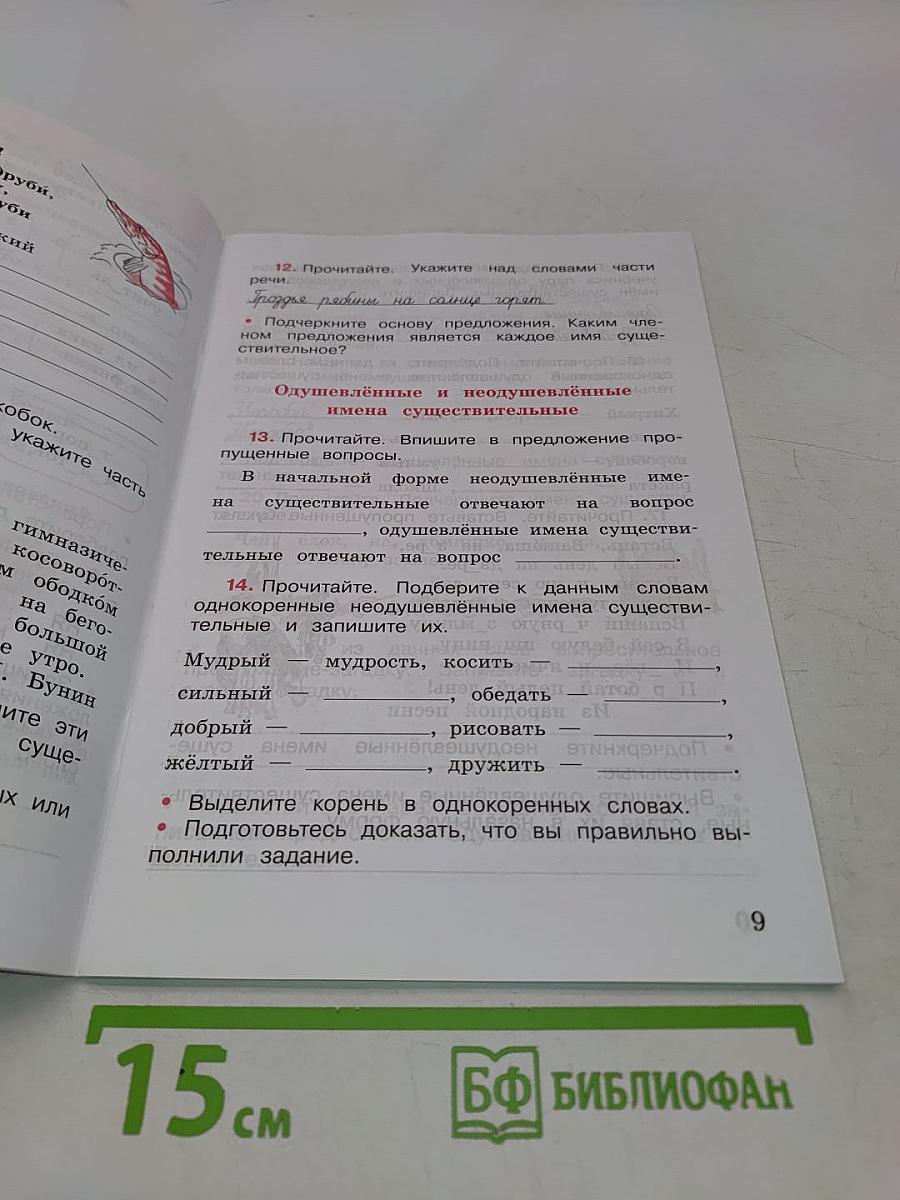 Русский язык. Рабочая тетрадь. 3 класс. Часть 2