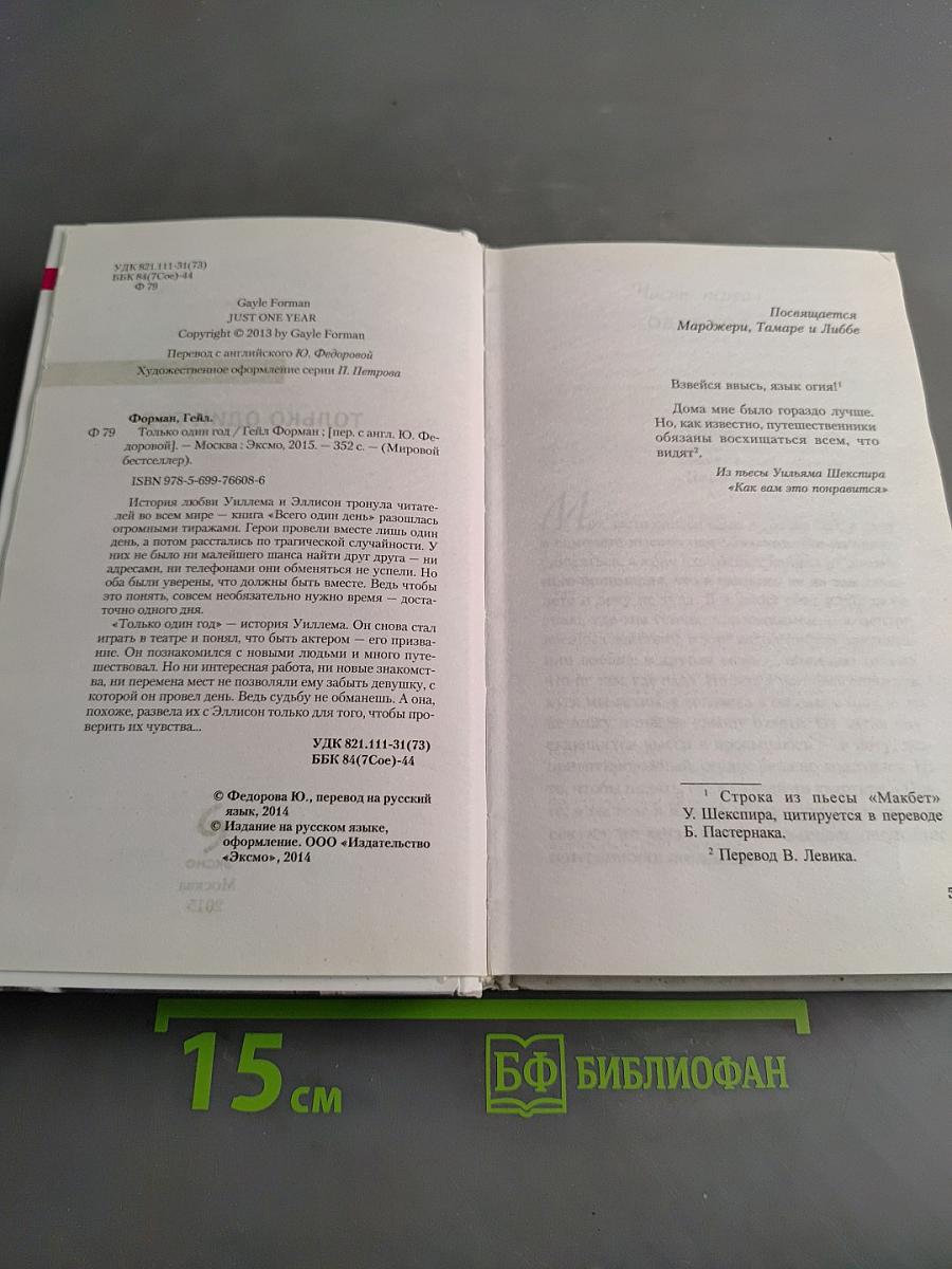 Только один год