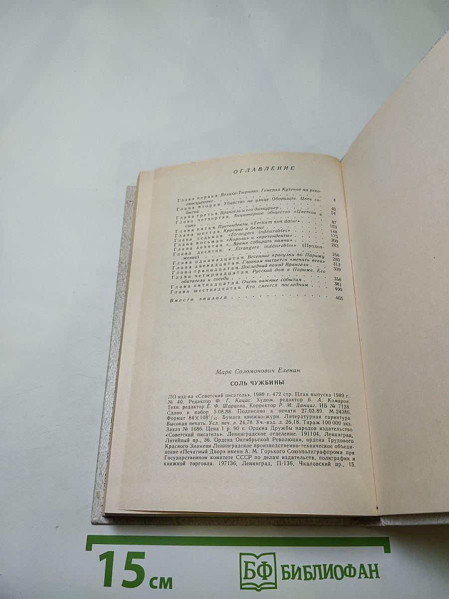 Соль чужбины