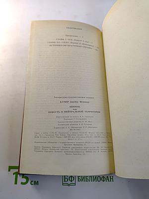 Шпион, или Повесть о нейтральной территории