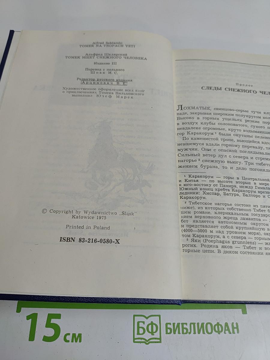 Томек ищет снежного человека