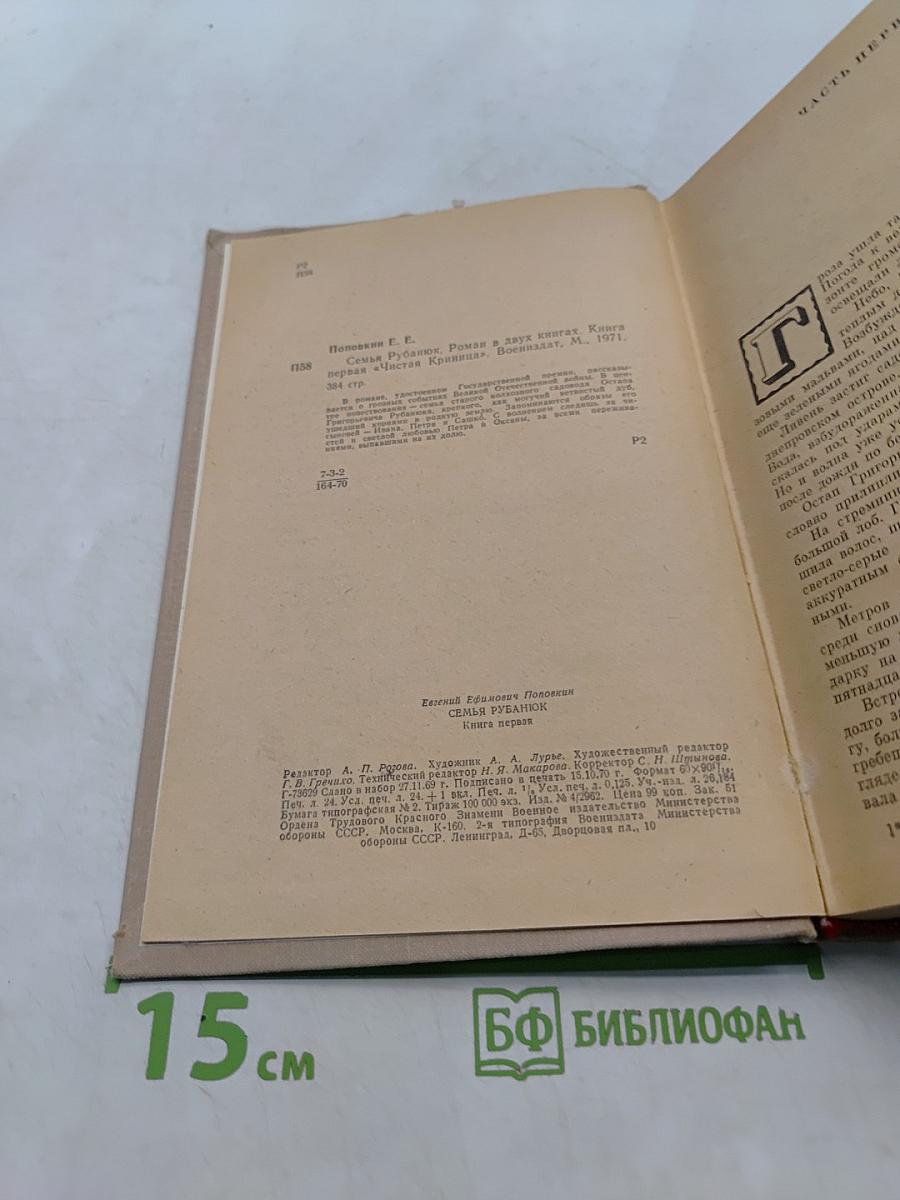 Семья Рубанюк. Книга первая. Чистая криница