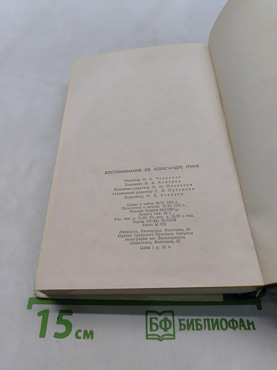 Воспоминания об Александре Грине