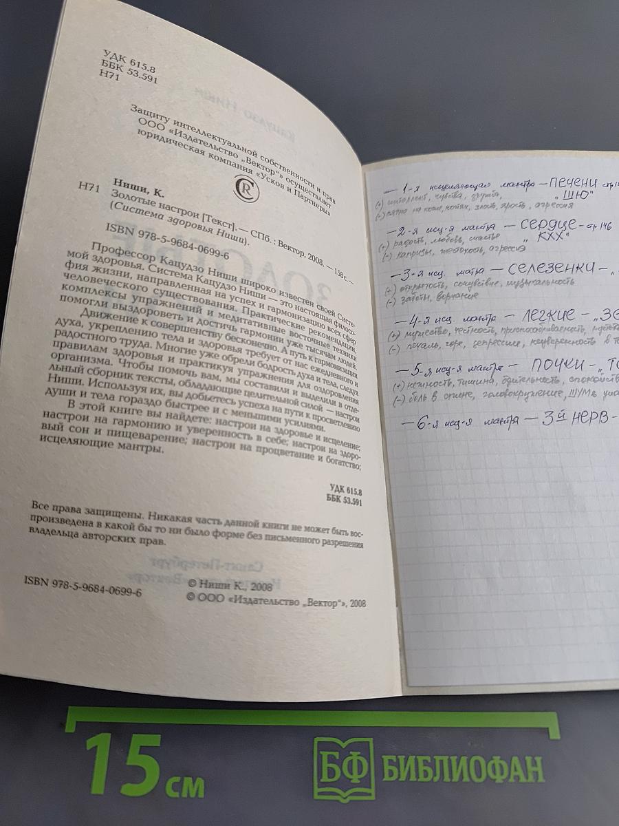 Система здоровья Ниши. Золотые настрои