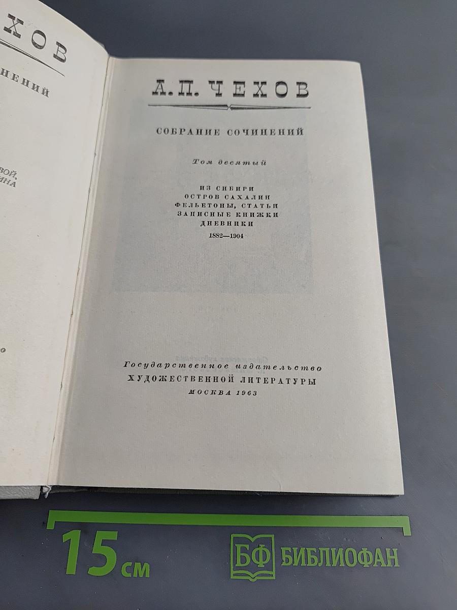 Собрание сочинений. Том десятый. Из Сибири. Остров Сахалин. Фёльетоны, статьи, рецензии, очерки, дневники 1882-1904