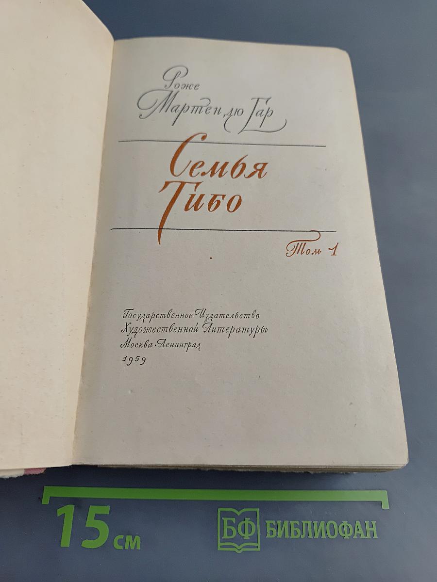 Семья Тибо. Том 1