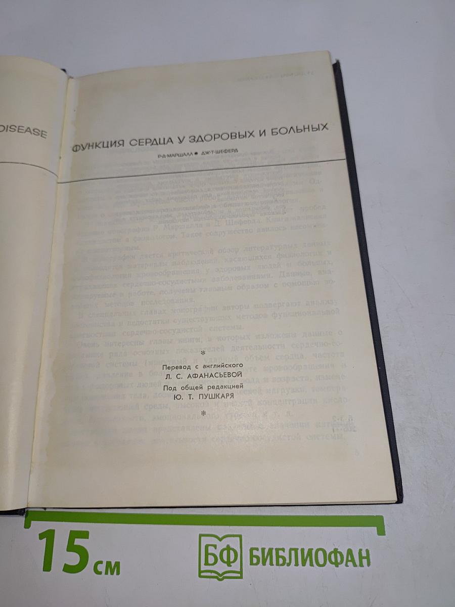 Функция сердца у здоровых и больных