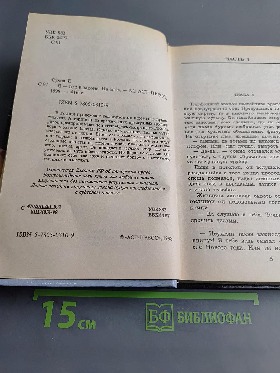 Я-вор в законе. На зоне