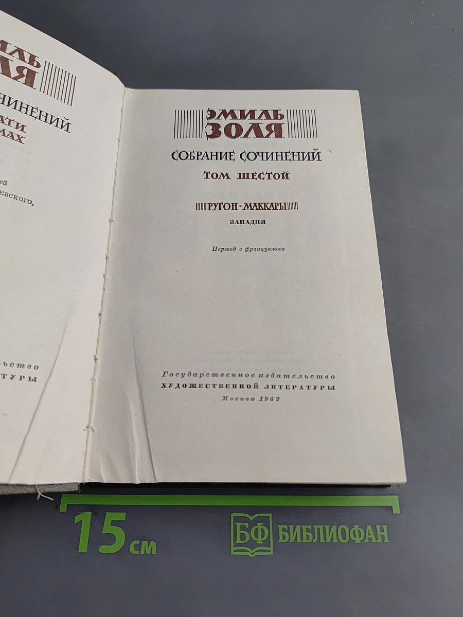 Собрание сочинений. Том шестой. Ругон-Маккары. Западня