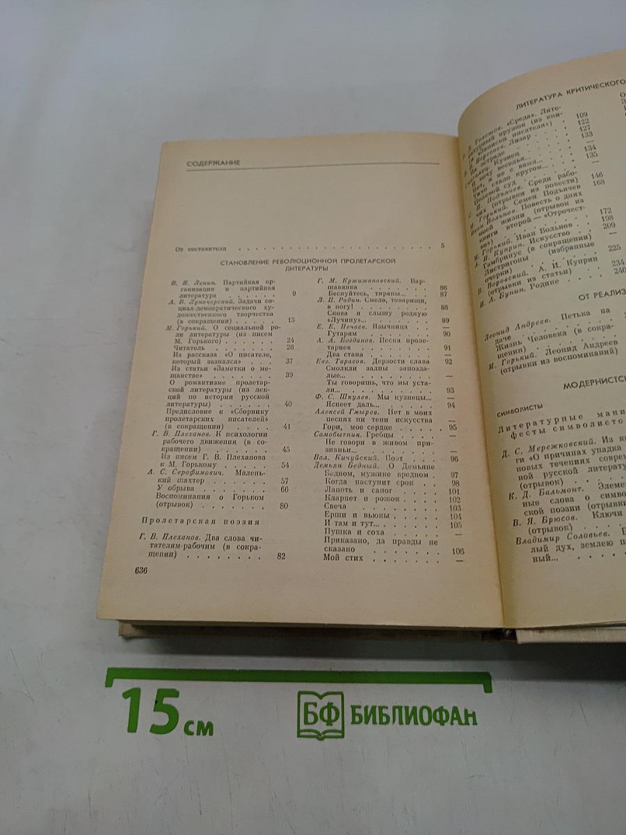 Русская литература XX века. Дооктябрьский период
