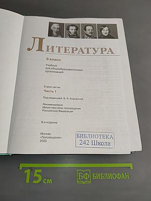 Литература 9 класс Часть 1