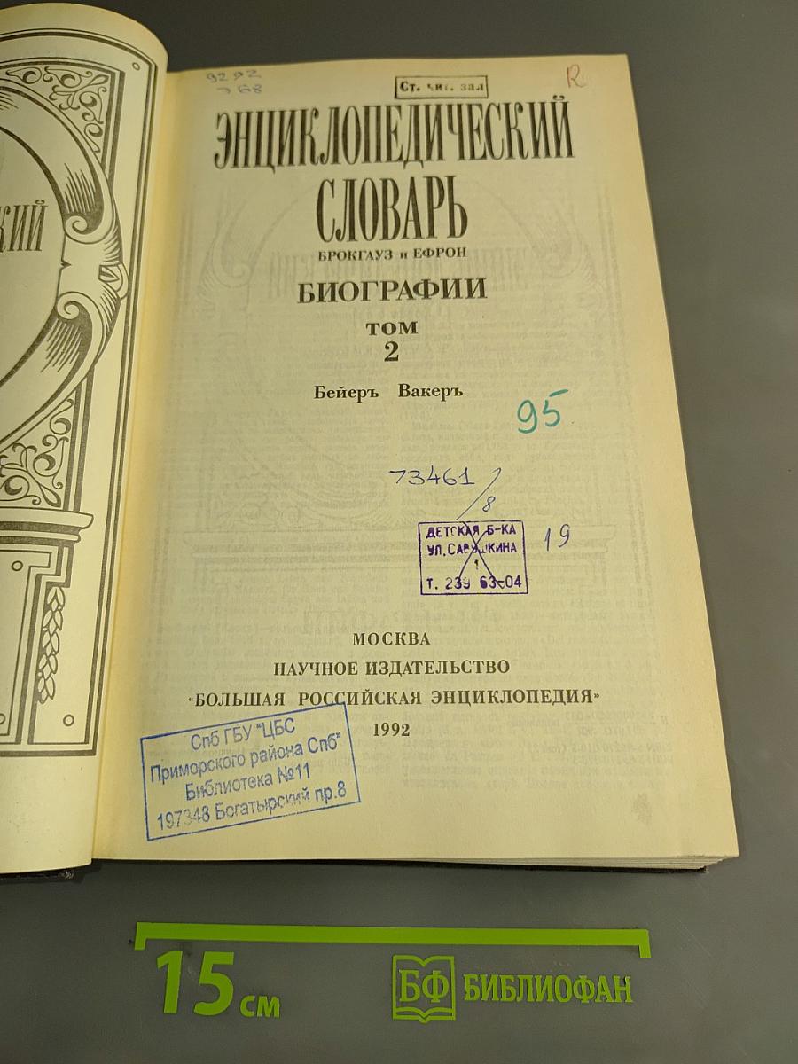 Энциклопедический словарь. Биографии. Том 2