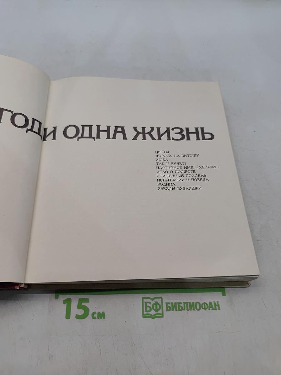 Один год и одна жизнь