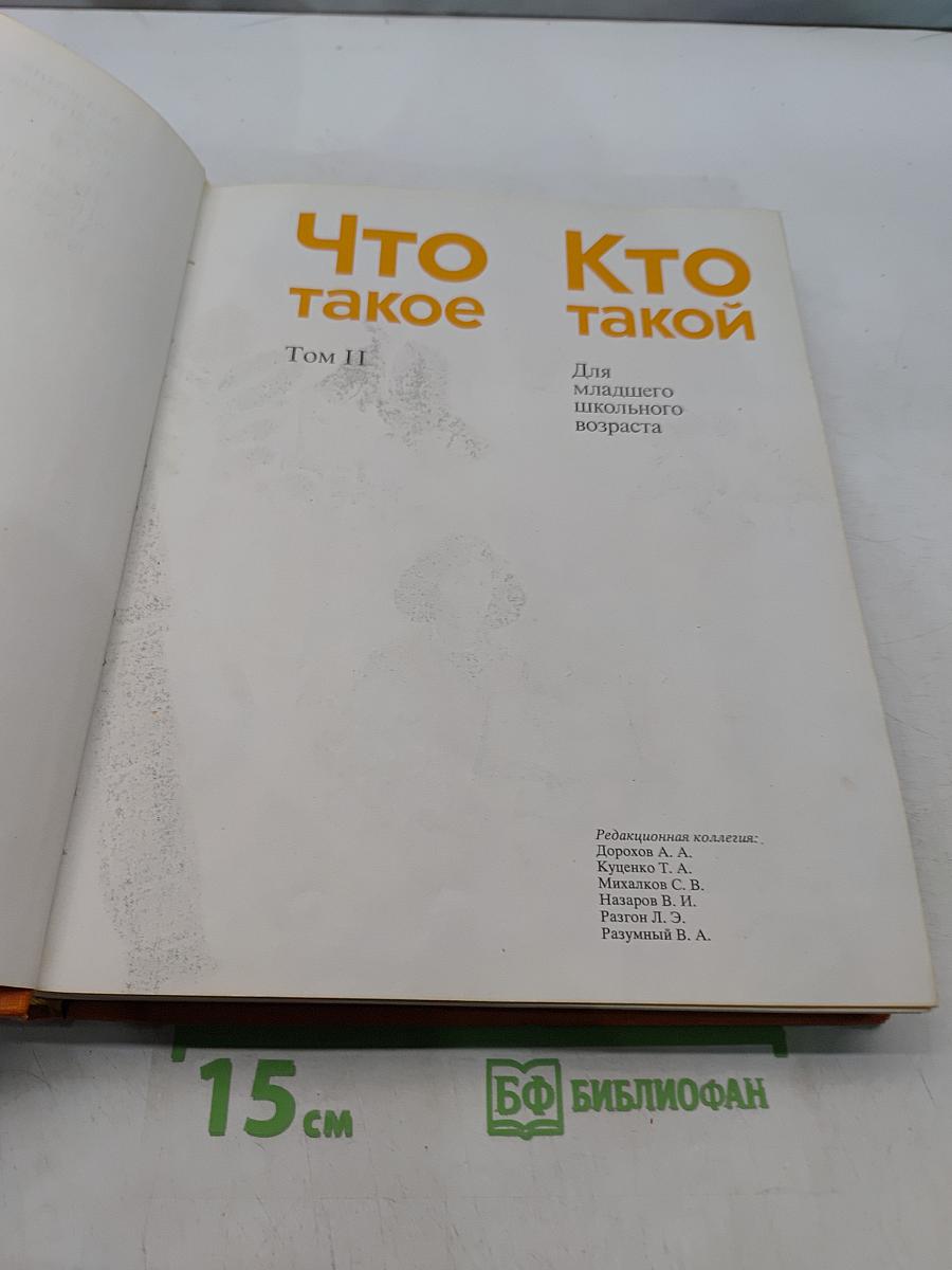 Что такое? Кто такой? Том II