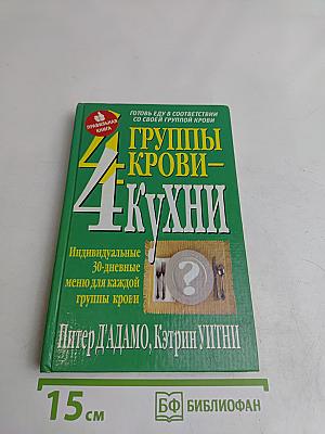 4 группы крови - 4 кухни