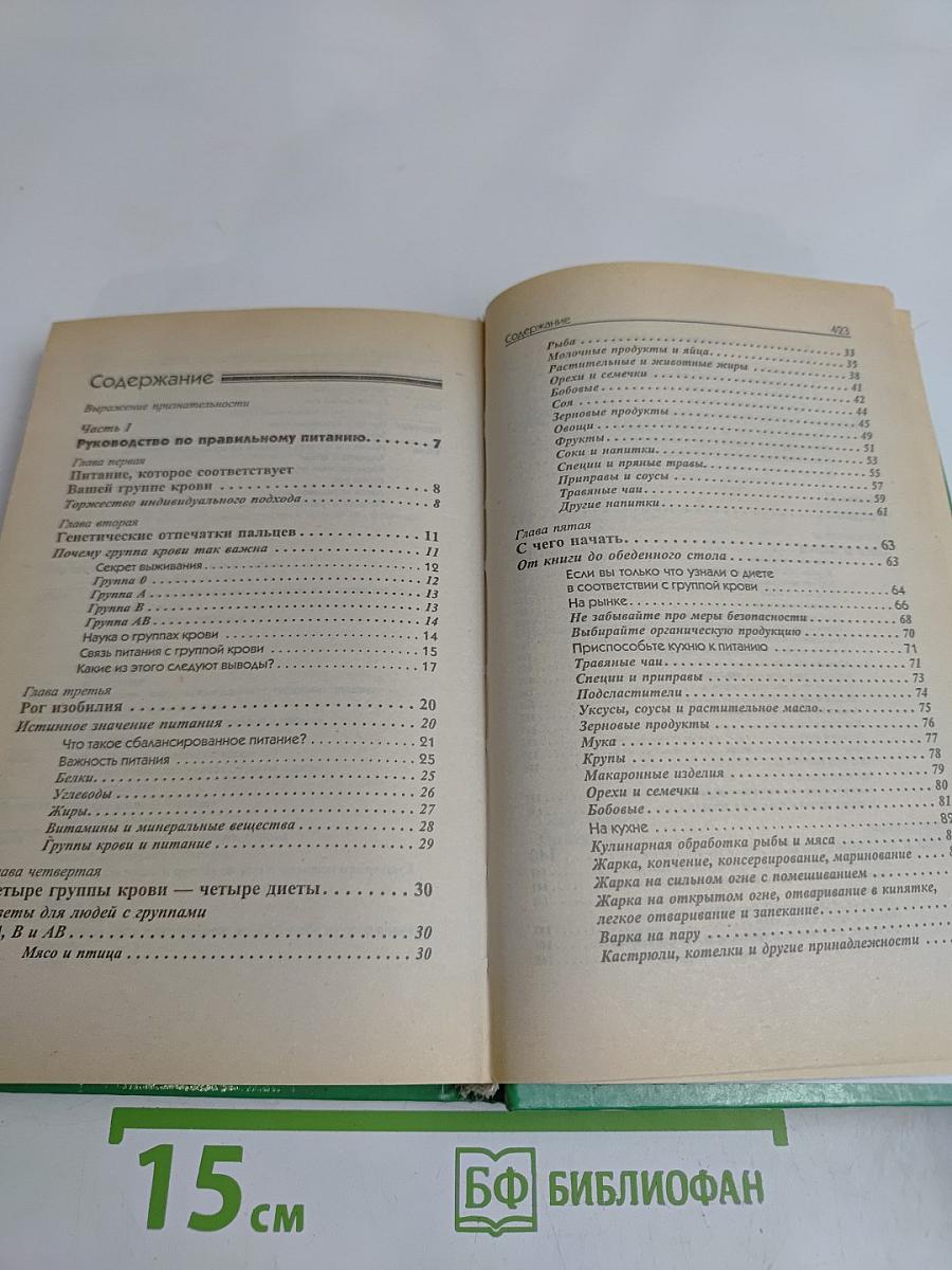 4 группы крови - 4 кухни