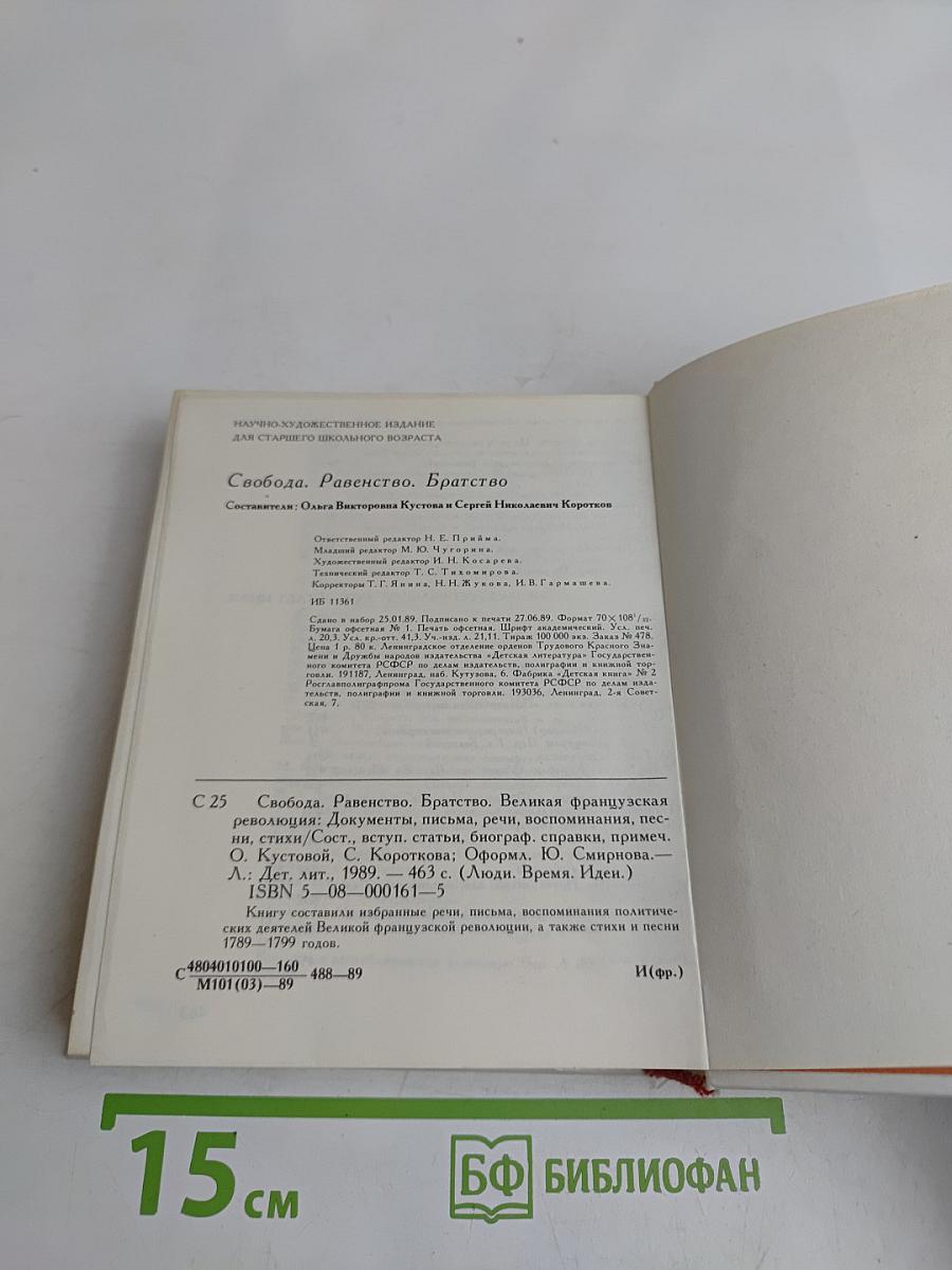 Свобода, равенство, братство. Великая Французская революция