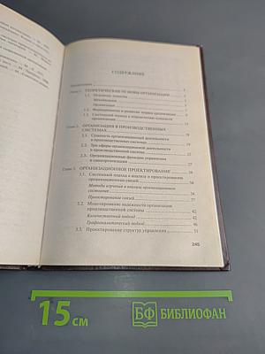 Менеджмент: основы организации. Учебник