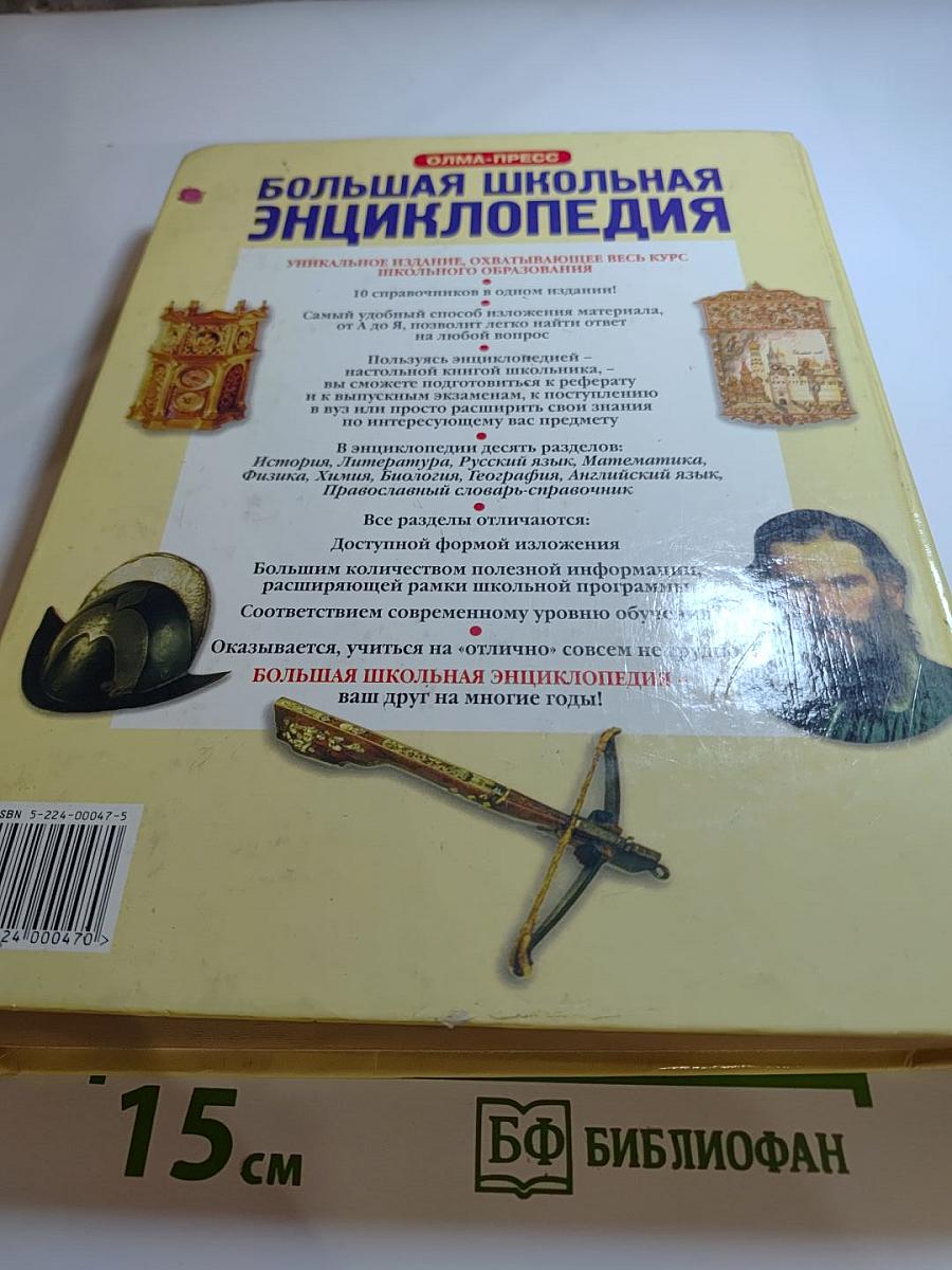 Большая школьная энциклопедия. 6-11 классы. Том 1