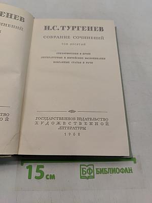 Собрание сочинений. Том десятый. Стихотворения в прозе. Литературные воспоминания и статьи