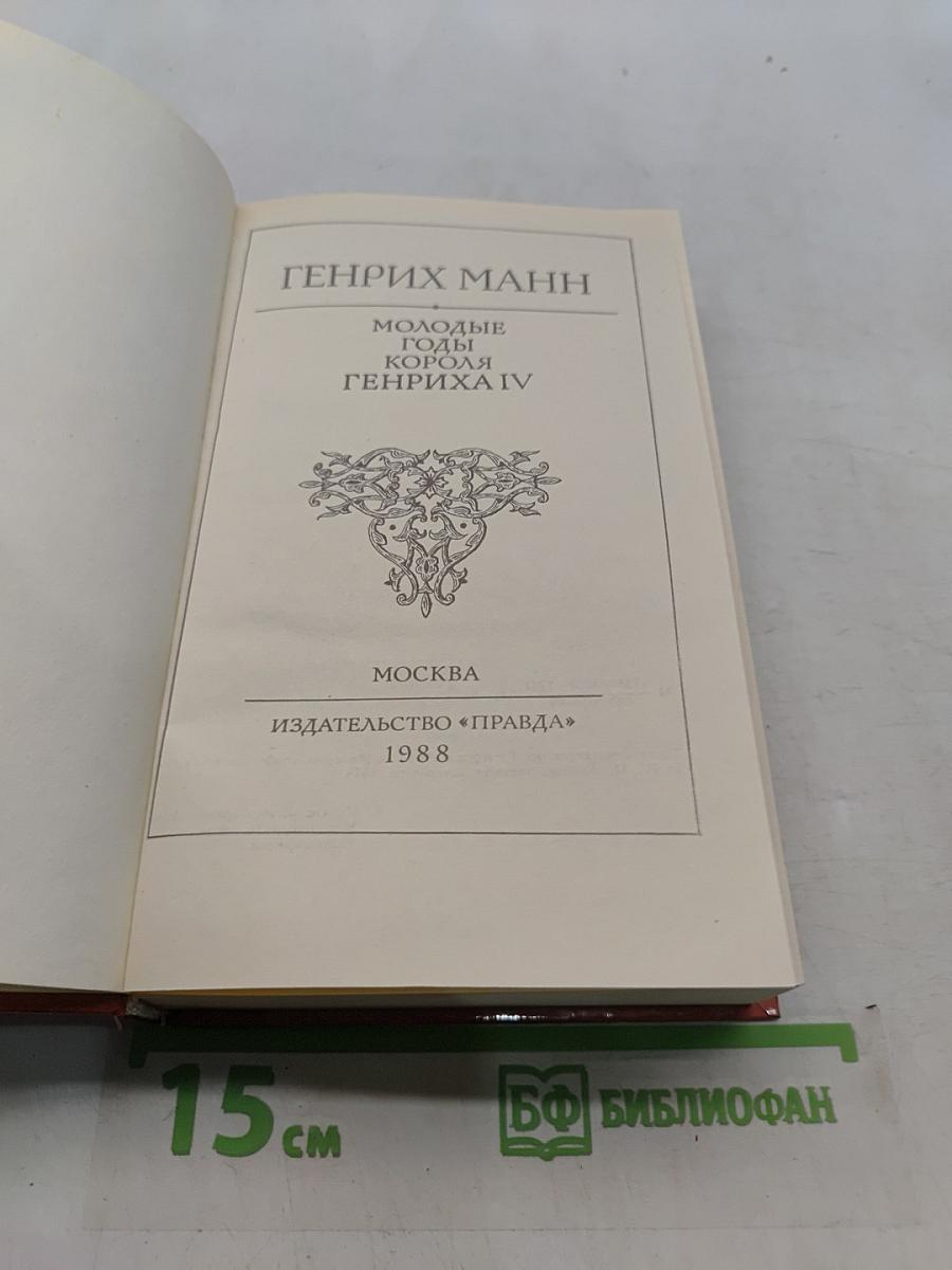 Молодые годы короля Генриха IV
