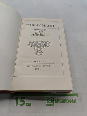 Молодые годы короля Генриха IV