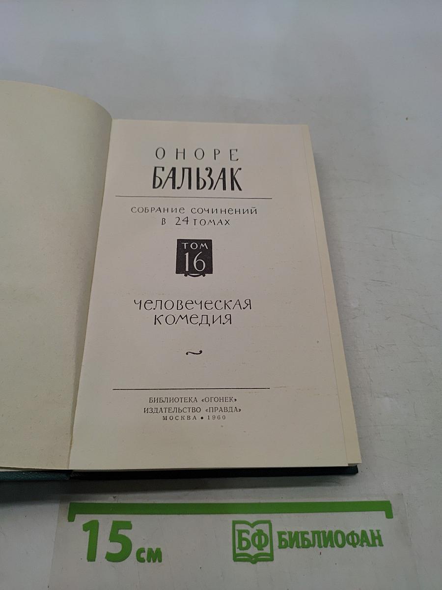 Собрание сочинений в 24 томах. Том 16. Человеческая комедия. Выборы