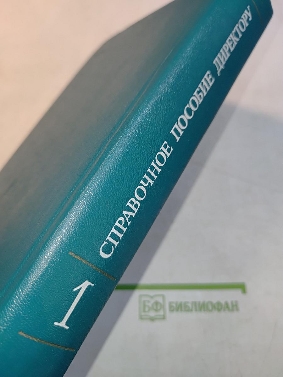 Справочное пособие директору производственного объединения. Экономика, организация, планирование, управление. Том 1
