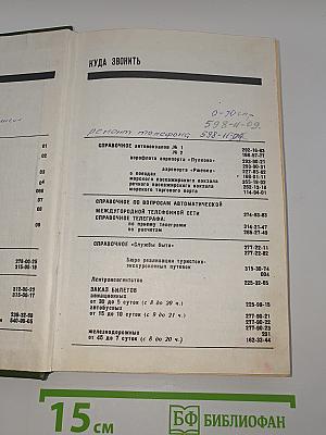Краткий телефонный справочник '91