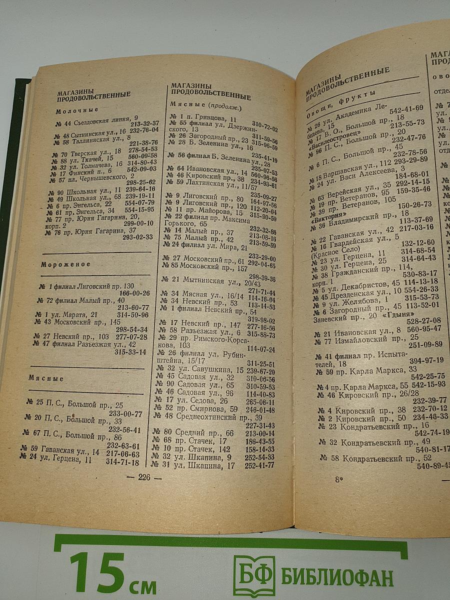 Краткий телефонный справочник '91