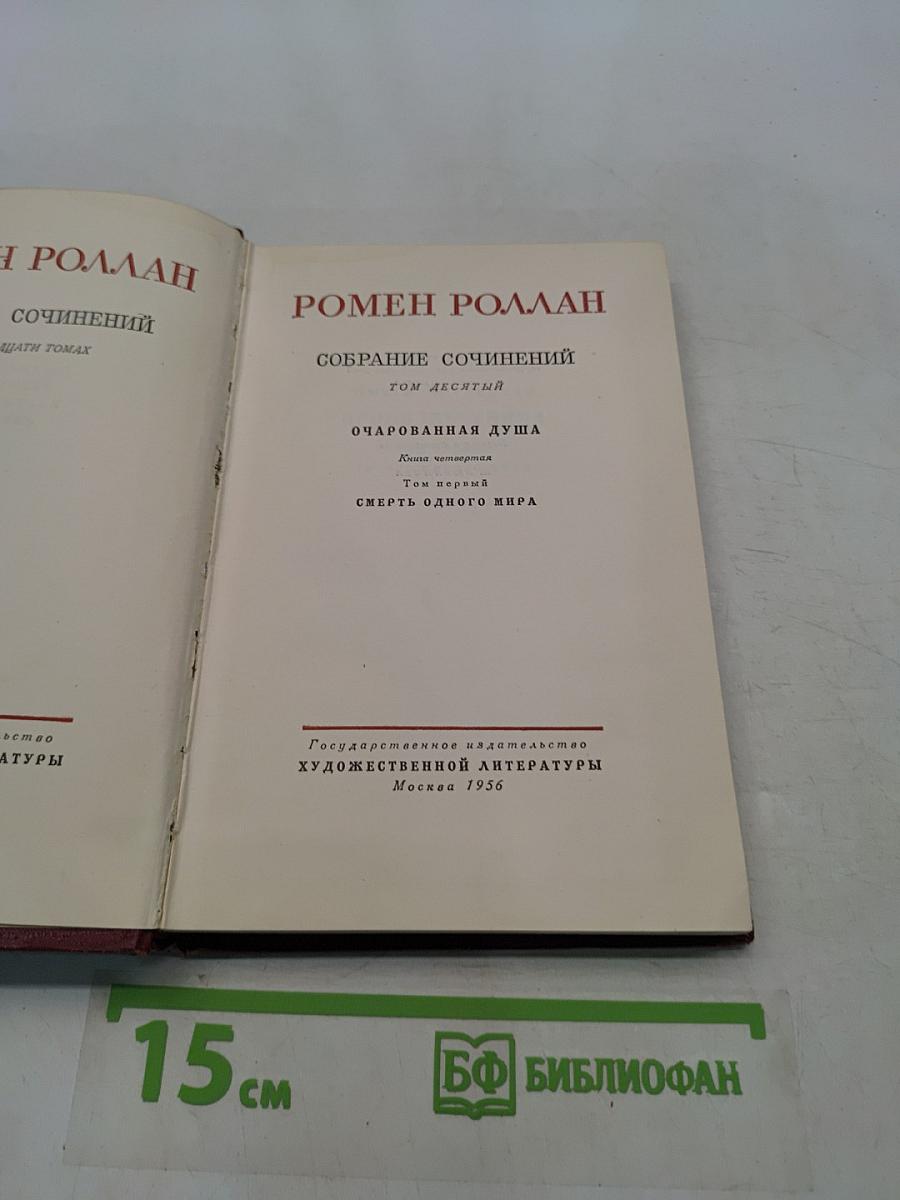 Собрание сочинений. Том десятый. Очарованная душа. Смерть одного мира