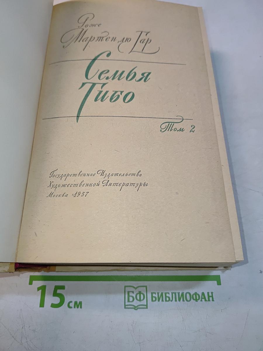 Семья Тибо. Том 2