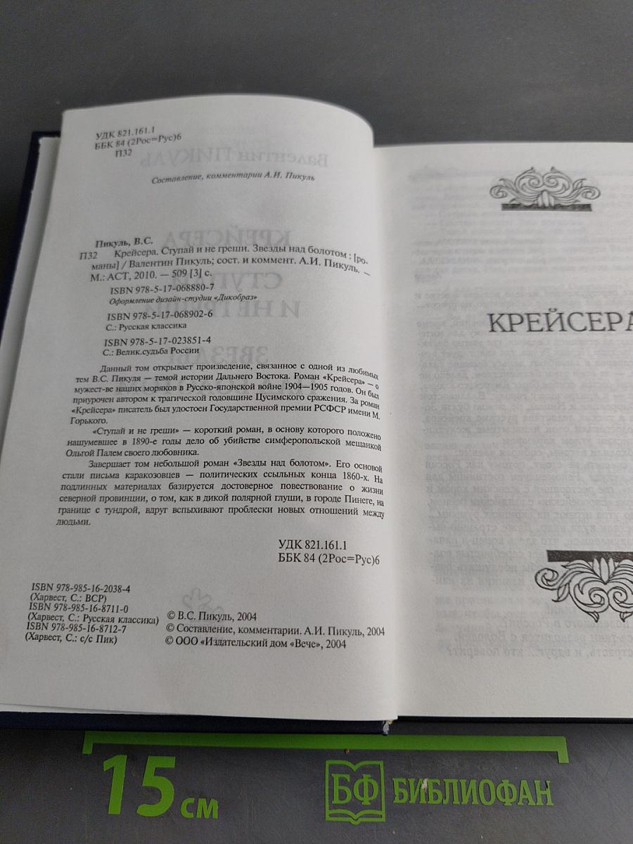 Крейсера. Ступай и не греши. Звезды над болотом