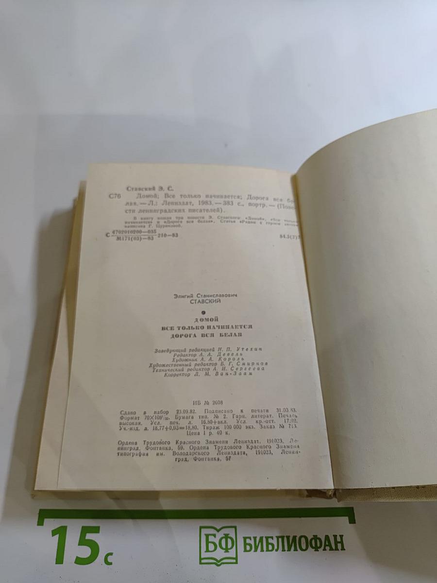 Домой. Все только начинается. Дорога вся белая