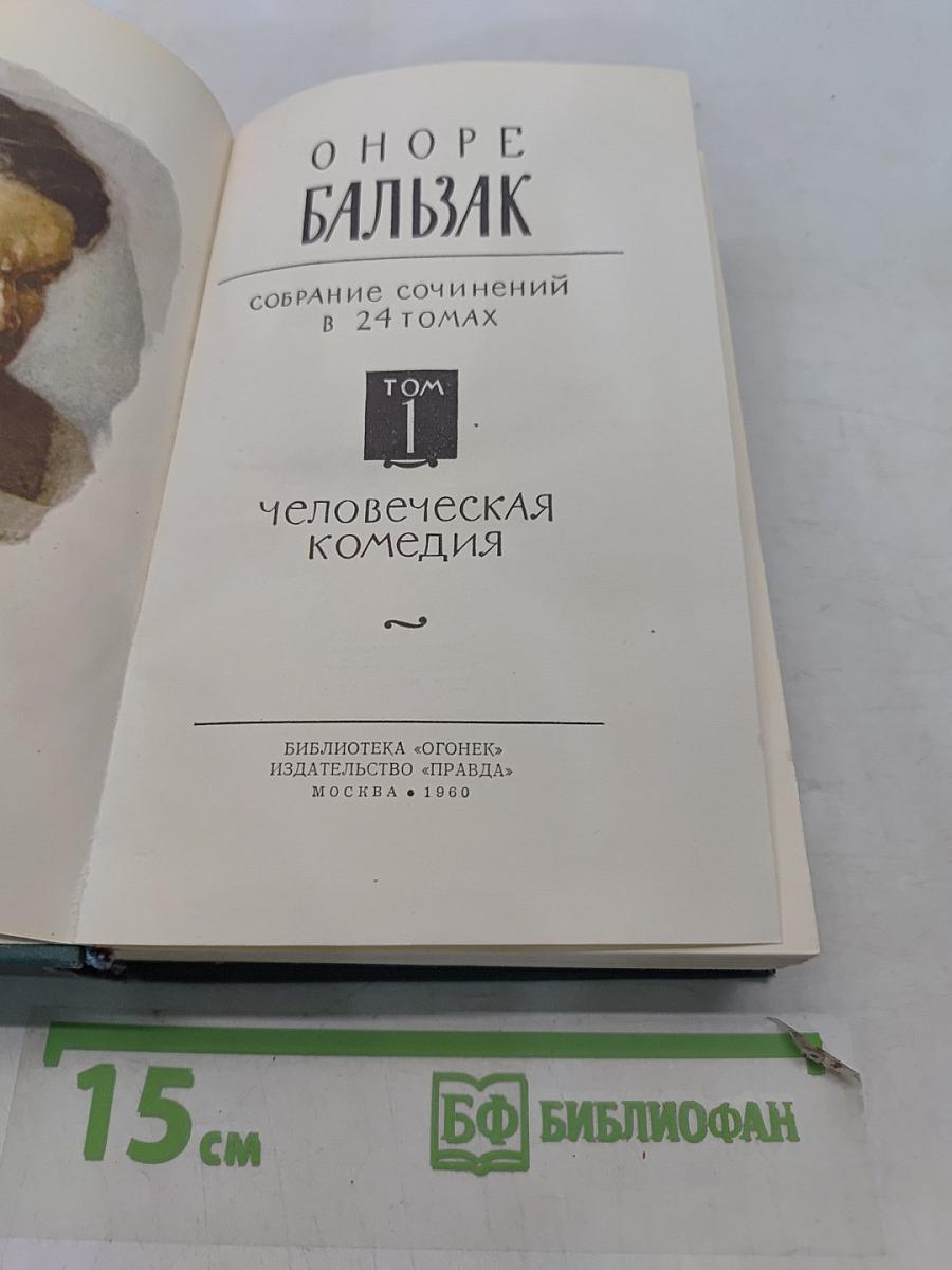 Человеческая комедия. Том 1