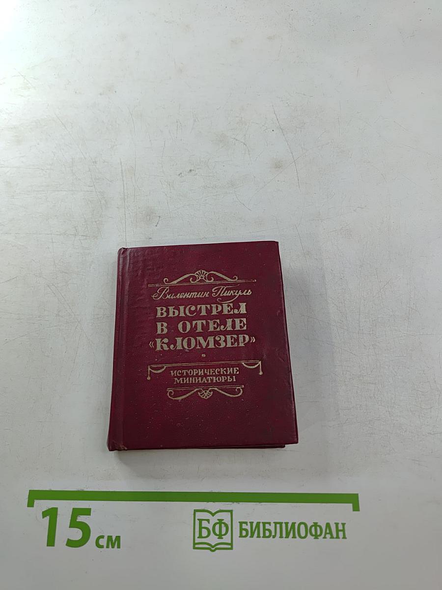 Выстрел в отеле «Кломзер»