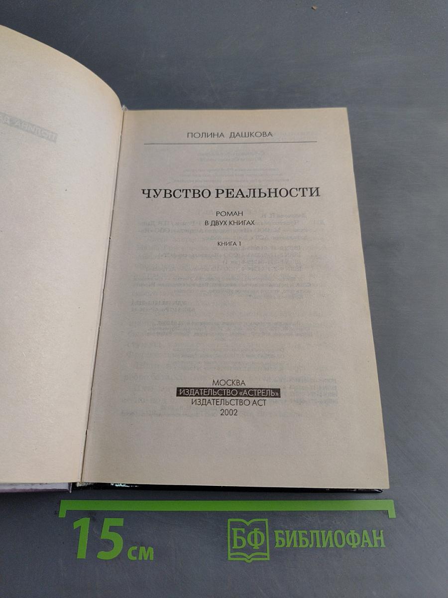 Чувство реальности. Книга 1