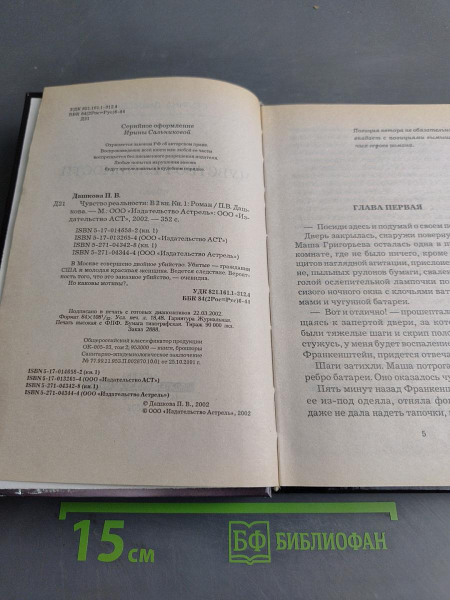 Чувство реальности. Книга 1