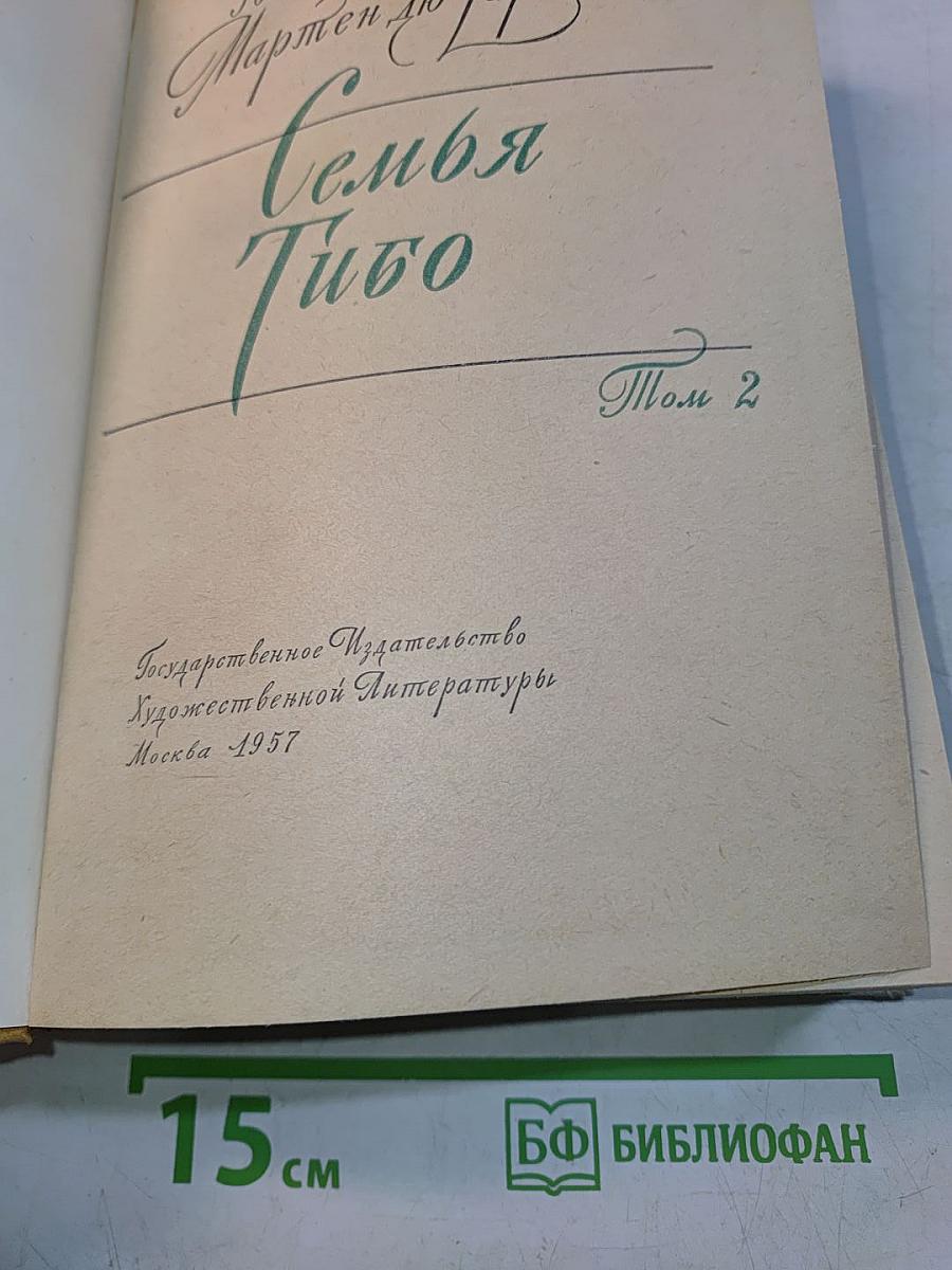 Семья Тибо. Том 2
