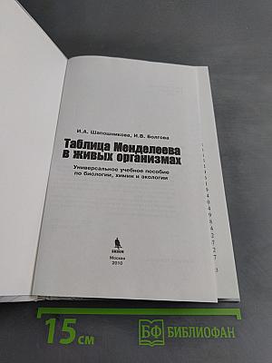 Таблица Менделеева в живых организмах