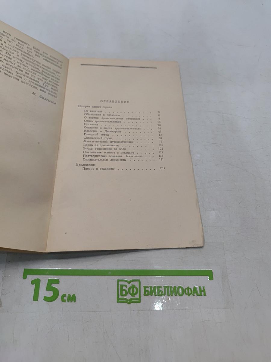 История одного города