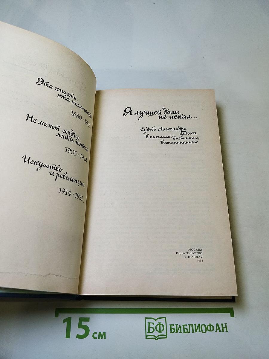 Я лучшей доли не искал... Судьба Александра Блока в письмах, дневниках, воспоминаниях