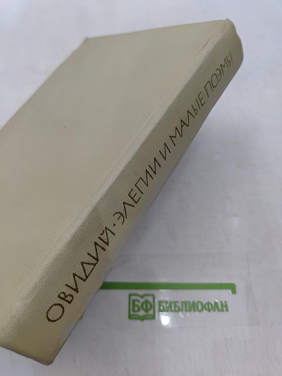 Элегии и малые поэмы