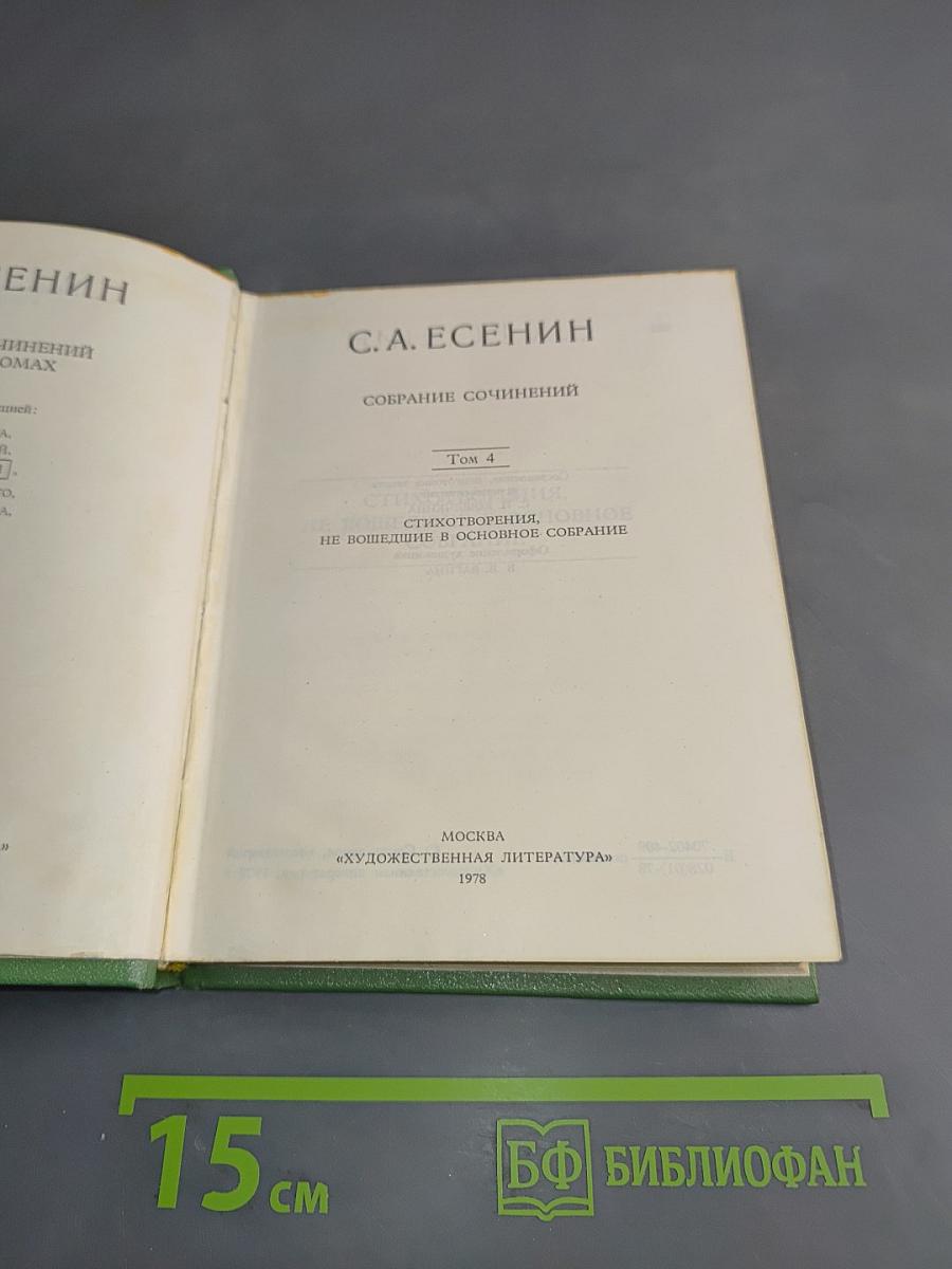 Собрание сочинений. Том 4. Стихотворения, не вошедшие в основное собрание