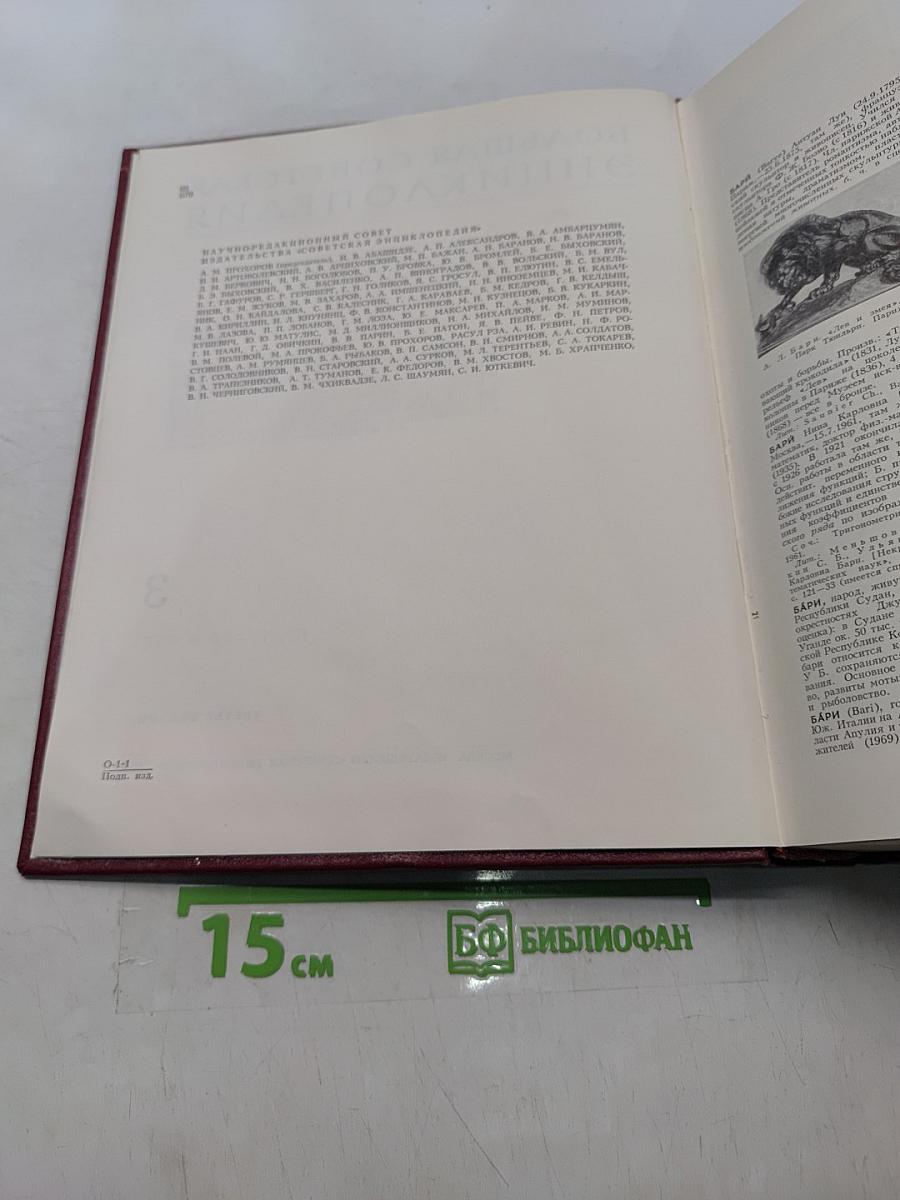 Большая Советская Энциклопедия. Том 3. Бари – Браслет
