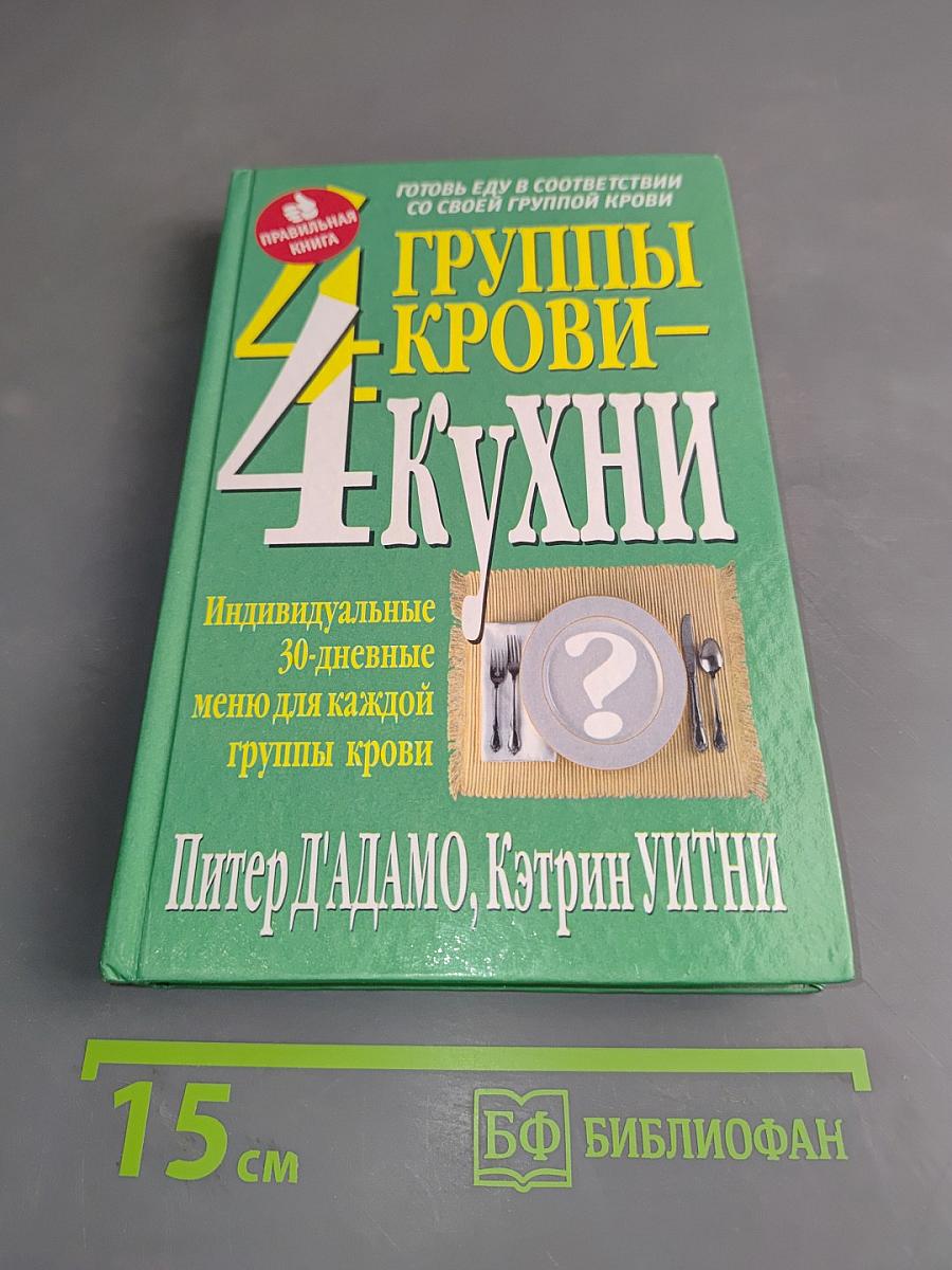 4 группы крови – 4 кухни