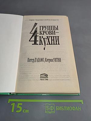 4 группы крови – 4 кухни