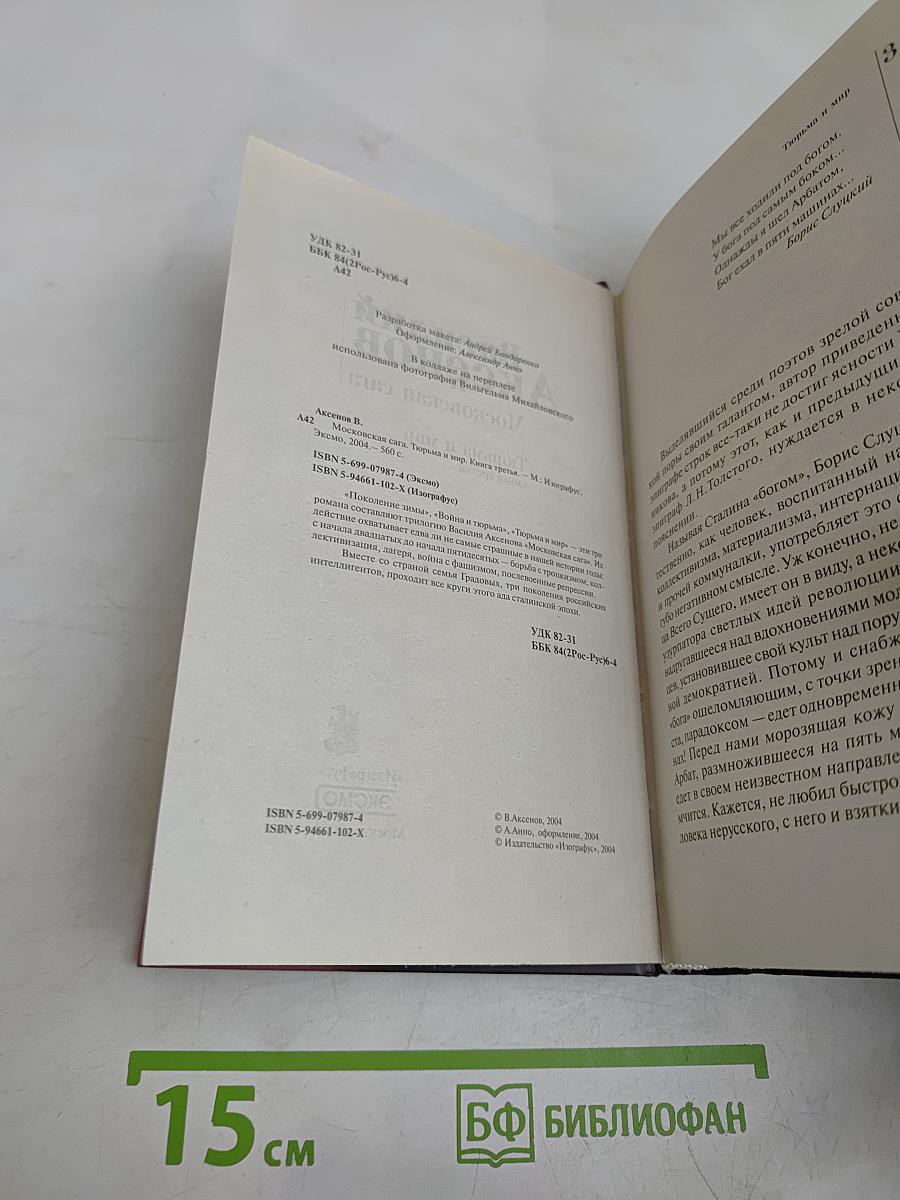 Московская сага. Тюрьма и мир. Книга третья
