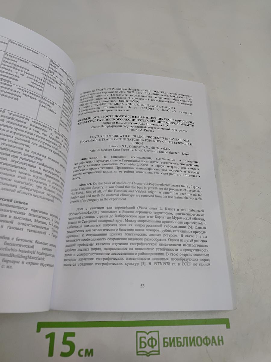 Актуальные вопросы лесного хозяйства. Материалы VI международной молодежной научно-практической конференции